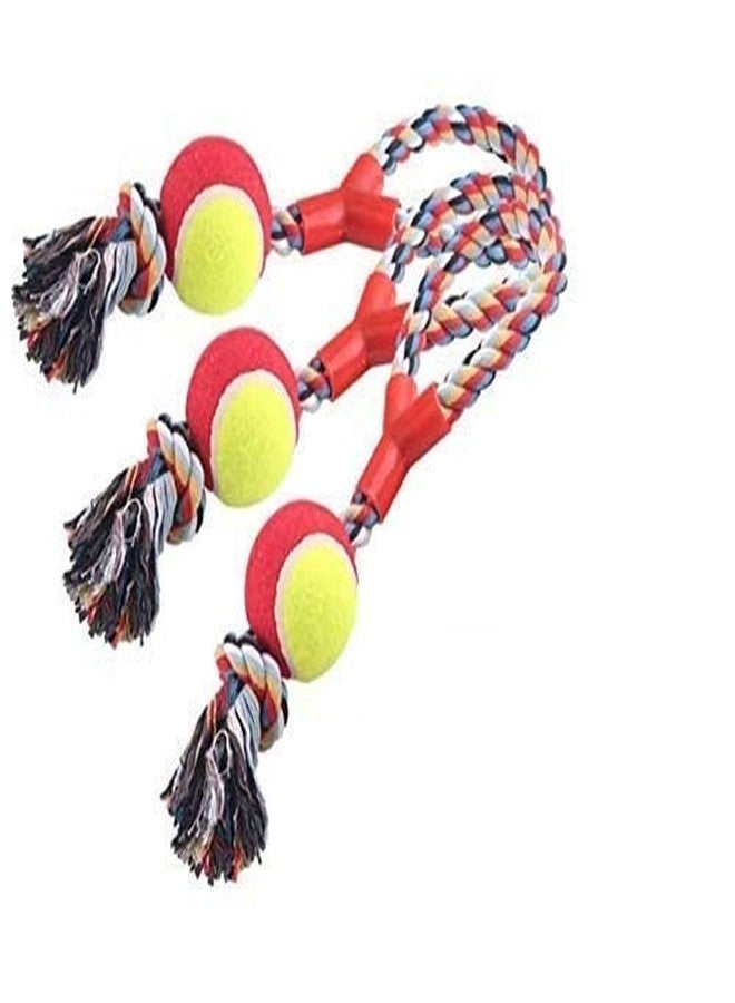 Pet Believe Rope Toy with Tennis Ball for Dog - Image 4
